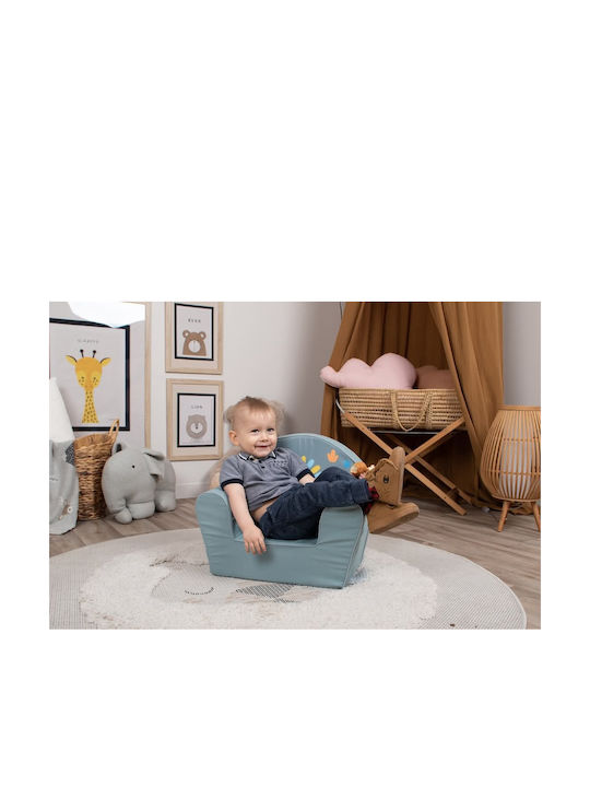 Kids Armchair Tiger with Blue Armrests 42x52x32cm