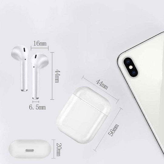 15 Ohrstöpsel Bluetooth-Freisprecheinrichtung Kopfhörer mit Ladeetui Weiß
