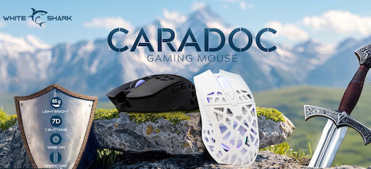 White Shark Caradoc GM-5018 RGB Gaming Ποντίκι 7200 DPI Λευκό