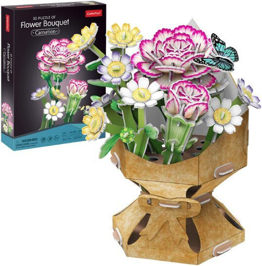 フラワー Puzzle 3D Buchet De Flori Crizantemă 134 Piese | Skroutz Romania