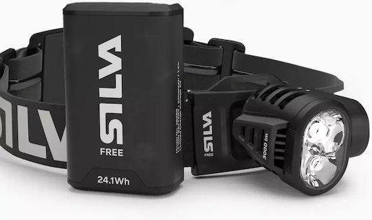 Silva Lumină de lucru și de sit, cu baterie Lanternă Frontală LED IPX5 cu Luminozitate Maximă 1000lm Gri