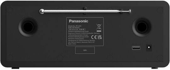 Panasonic RF-D40EG-K Cu alimentare la rețea Negru