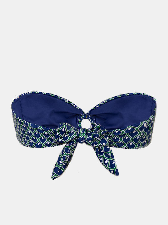Strapless Bikini Top with Ring Drops Drops