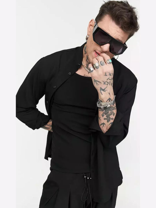 Μακρυμάνικo Overshirt Black