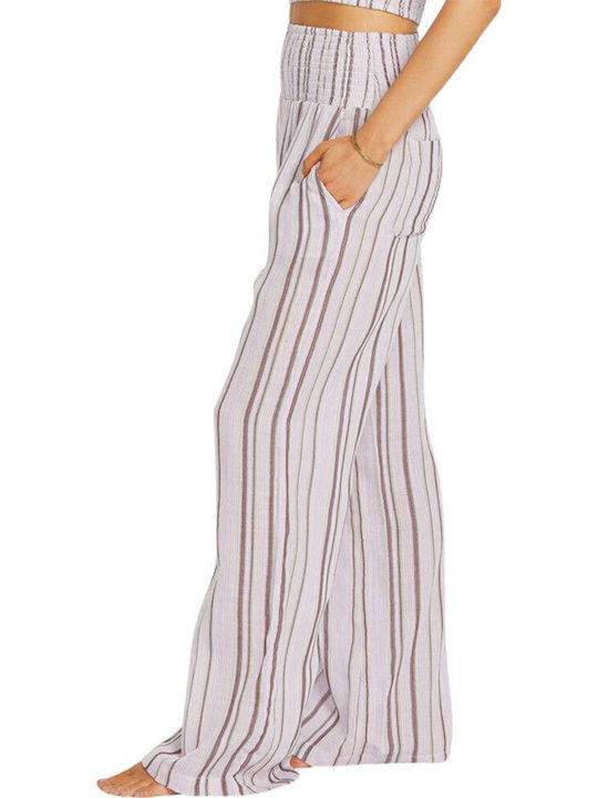 New Waves 2 Women's Fabric Trousers with Elastic