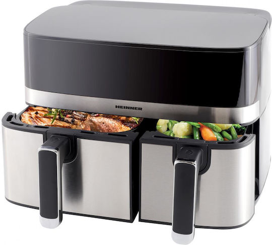 Heinner Air Fryer with Double Detachable Bucket 8.6lt Black HAF-H9DB17BKS