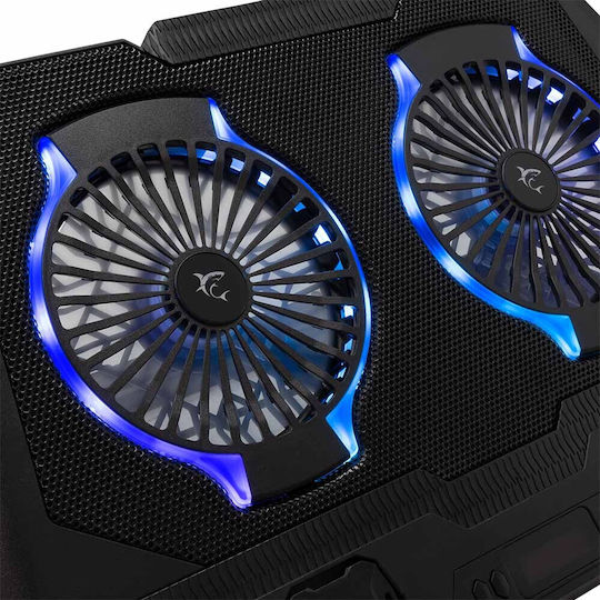 White Shark Cooling Pad for Laptop up to 17.3" with 2 Fans and Lighting (GCP-10)