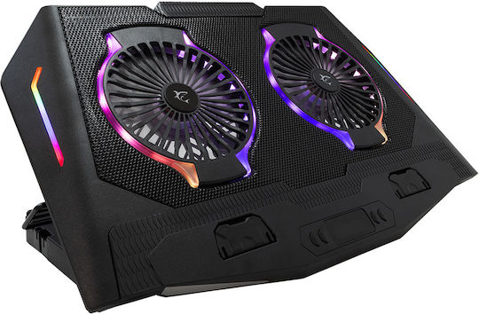 White Shark Cooling Pad for Laptop up to 17.3" with 2 Fans and Lighting (GCP-10)