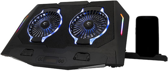 White Shark Cooling Pad for Laptop up to 17.3" with 2 Fans and Lighting (GCP-10)