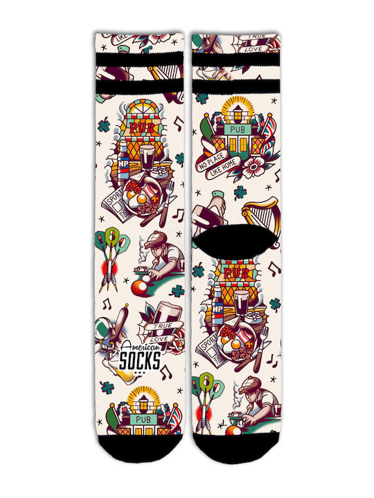 American Socks Pub Γυναικείες Κάλτσες Πολύχρωμες American Socks Pub Γυναικείες Κάλτσες Πολύχρωμες