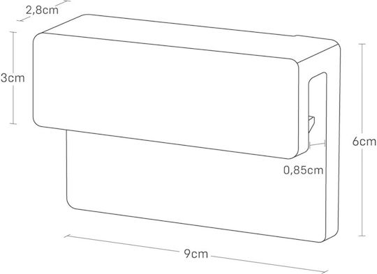 Yamazaki Toothbrush Support Base Wallpaper Plastic White