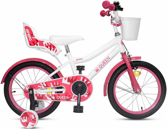 Enero 16" Παιδικό Ποδήλατo Πόλης (2024) White-Pink
