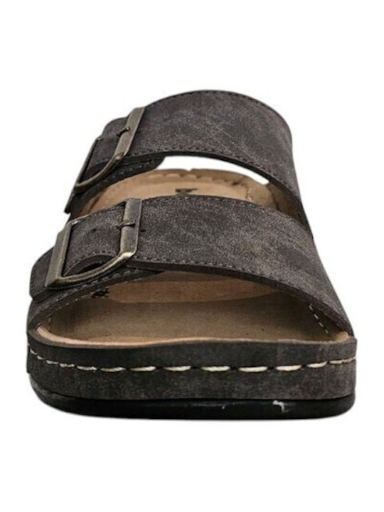 Leder Herrensandalen in Braun Farbe