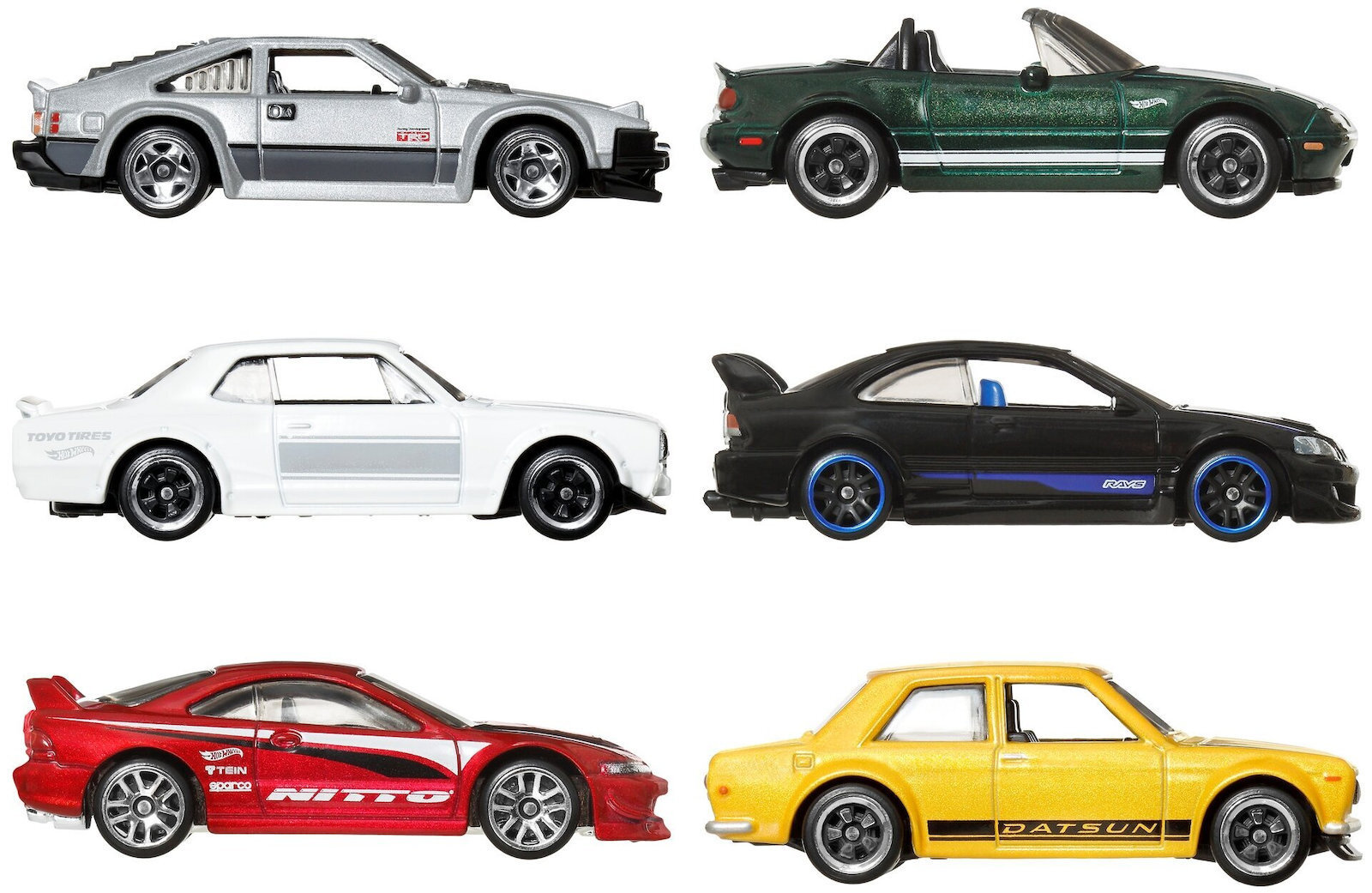 Hot Wheels Mașinuță 1:64 Set de Vehicule Străzi Japonia Seria