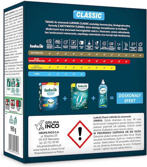 Ludwik Classic 55 Dishwasher Pods
