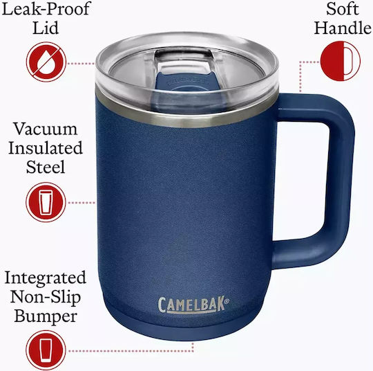 Camelbak Ποτήρι Θερμός Ανοξείδωτο BPA Free 500ml Μπλε