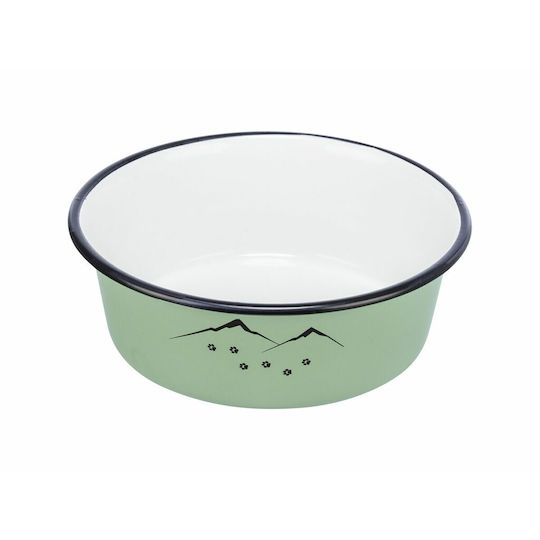 Trixie Edelstahl Schalen Futter & Wasser für Hund & Katze 900ml 17cm in Grün Farbe