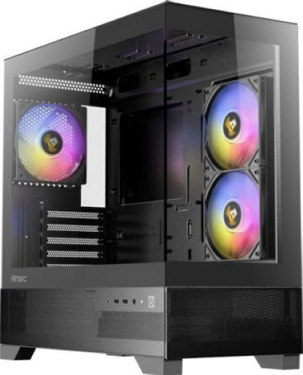 Antec CX500M ARGB Gaming Mini Tower Κουτί Υπολογιστή με Πλαϊνό Παράθυρο Μαύρο