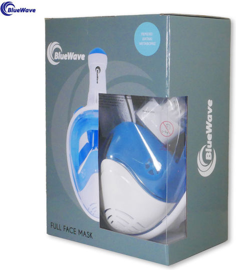 Bluewave Μάσκα Θαλάσσης Σιλικόνης Full Face Λευκή