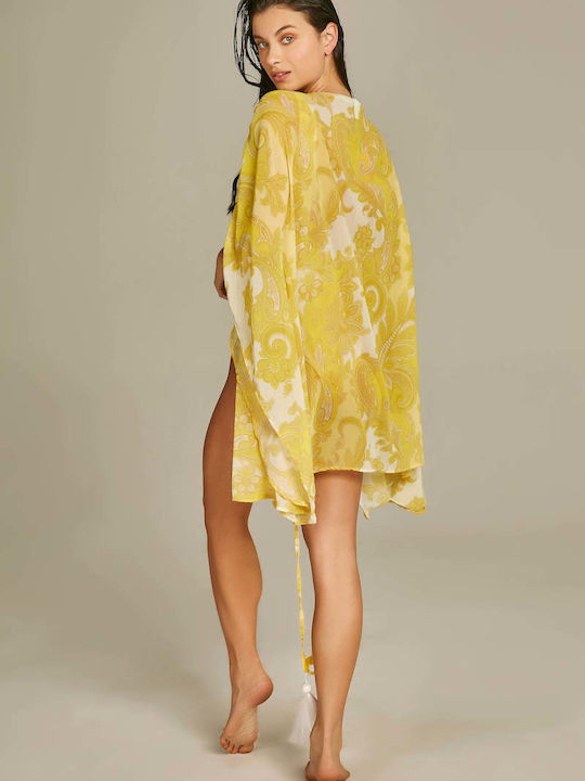 Empress Κιμονό Παραλίας Yellow