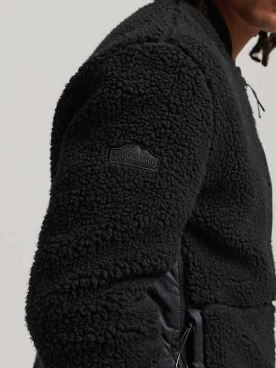 Men's Fleece Cardigan Black