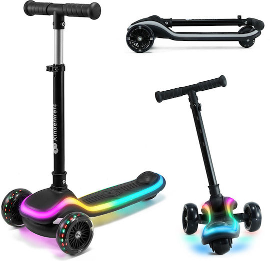 Kinderkraft Kids Scooter Foldable Raket 3-Wheel Black