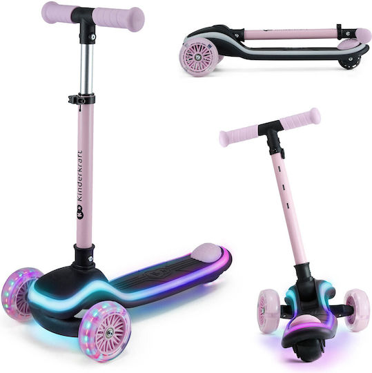 Kinderkraft Kids Scooter Foldable Raket 3-Wheel Pink
