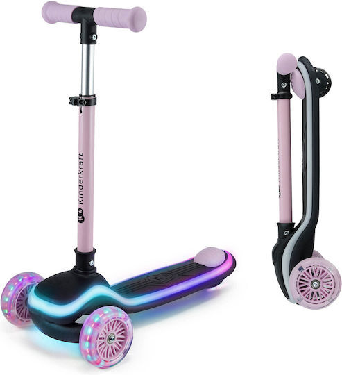 Kinderkraft Kids Scooter Foldable Raket 3-Wheel Pink