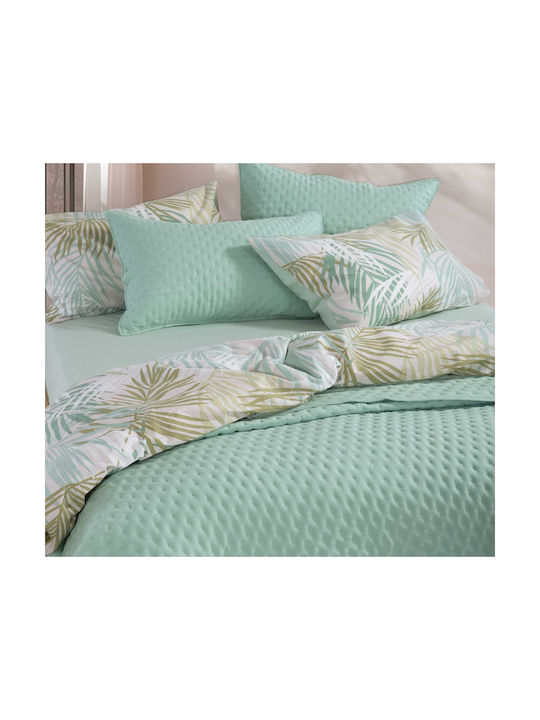 Nef-Nef Homeware Amazon Pillowcase with Envelope Cover Green 52x72cm.