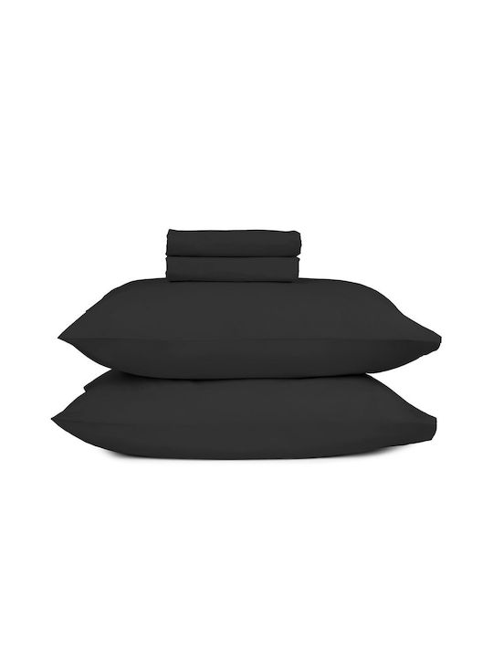 Sunshine Feelings Pillowcase Set with Envelope Cover Black 111 50x70cm.