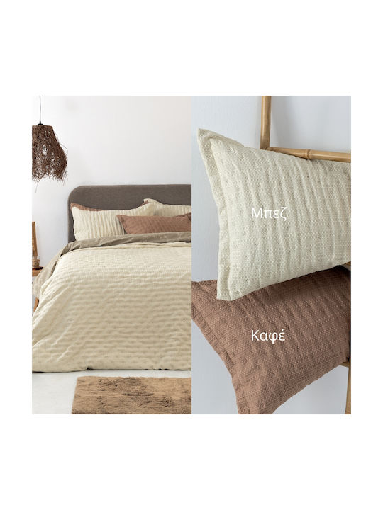 Palamaiki Tot Pillowcase Set Oxford Moka 50x70cm.