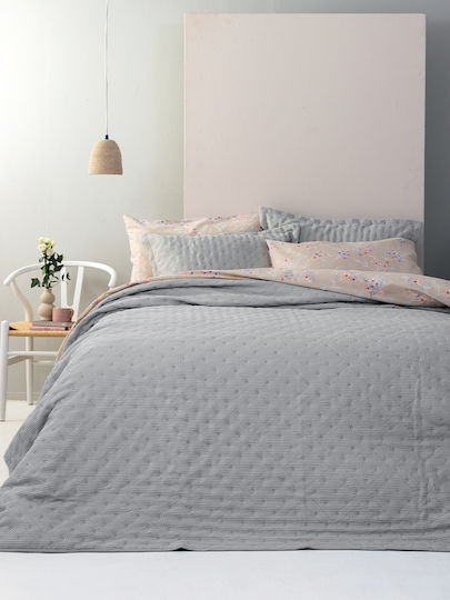 Palamaiki Alison Pillowcase Set Oxford Grey 50x70cm.