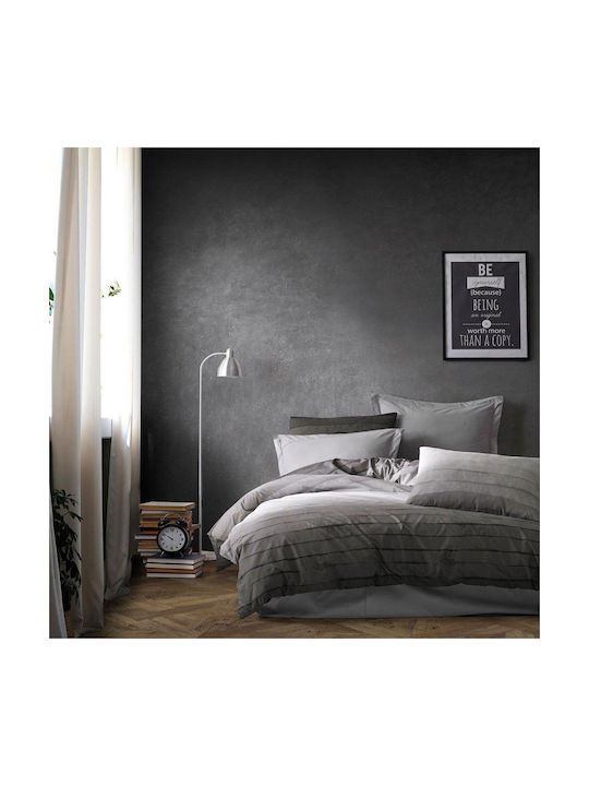 Dimcol Shades Of Grey Pillowcase with Envelope Cover 485 Grey 50x70cm.