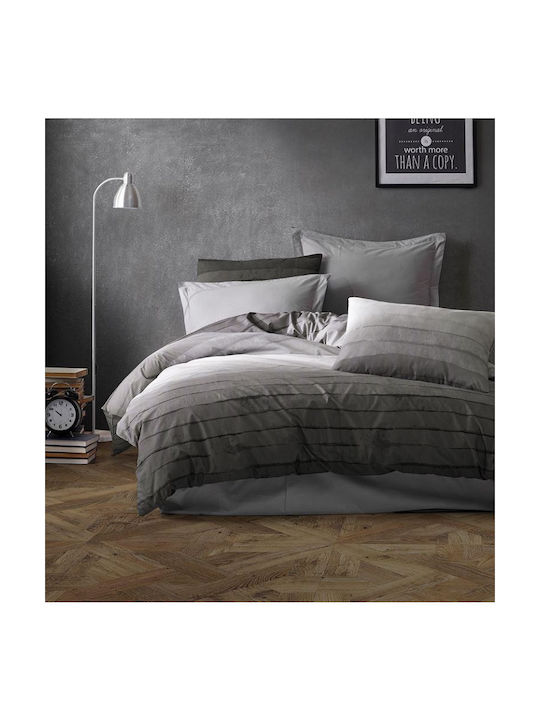 Dimcol Shades Of Grey Pillowcase with Envelope Cover 485 Grey 50x70cm.