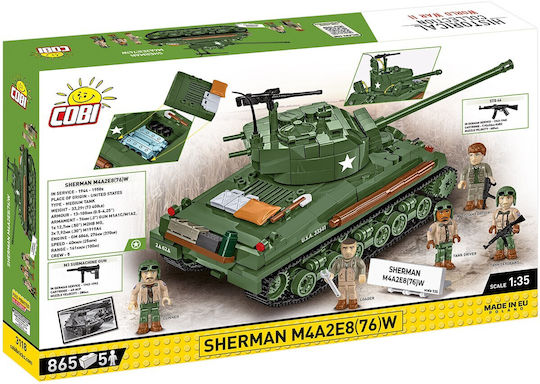 Cobi Τουβλάκια Sherman M4a2e8 865τμχ