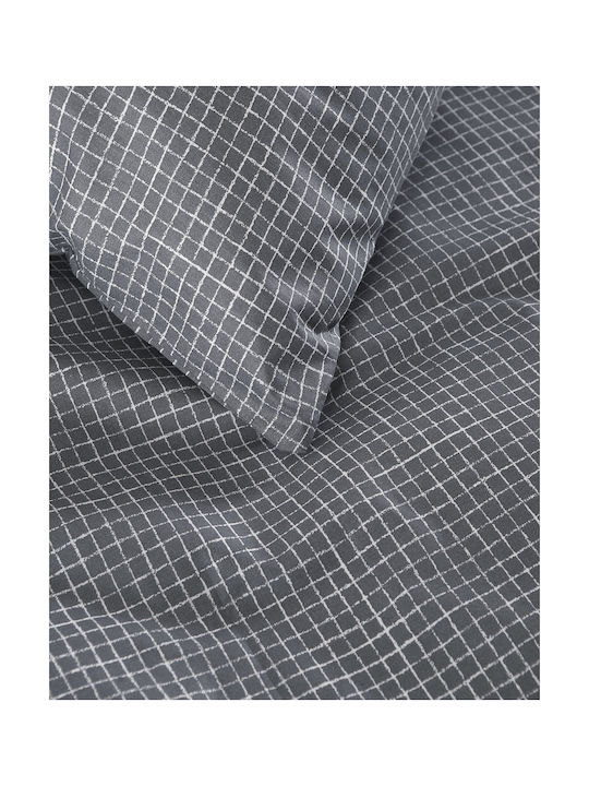 Rythmos Pacify Kissenbezug-Set mit Umschlagumschlag Grey 50x70cm.