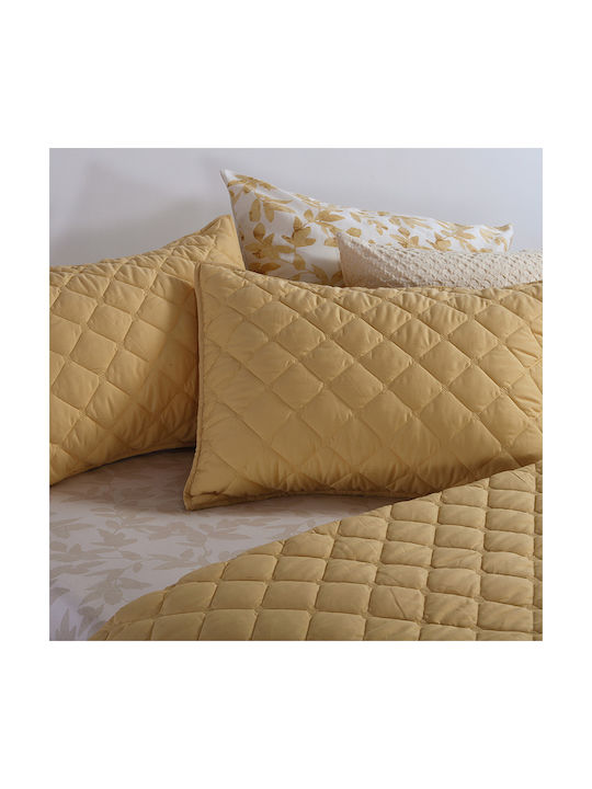 Nef-Nef Homeware Olga Σετ Μαξιλαροθήκες με Φάσα Honey 52x72εκ.