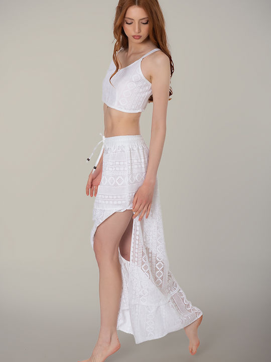 Women's Caftan Beachwear White