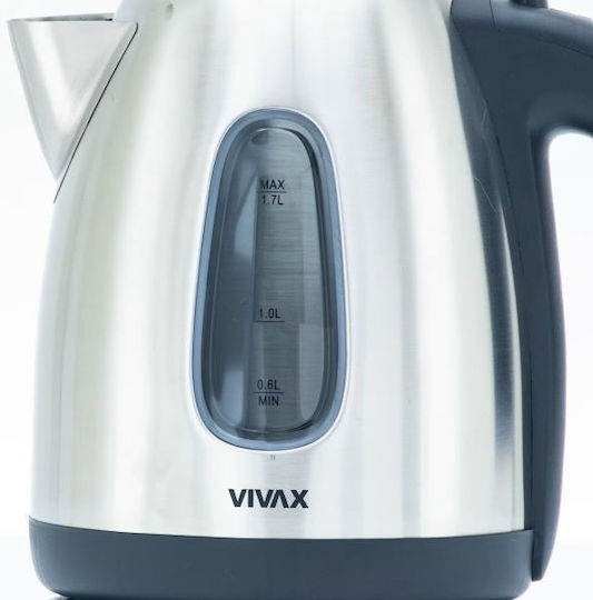 Vivax Електрическа Кана 1.7л 2200W Сребриста