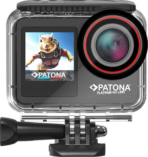 Patona Life SL5 6K Action Camera 6K Υποβρύχια με Οθόνη 2.35" και Wi-Fi Μαύρη