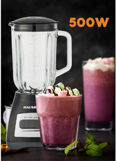Hausberg Blender Cu Cană Din Sticlă 1,5 L Putere 500W Negru HB7772NG