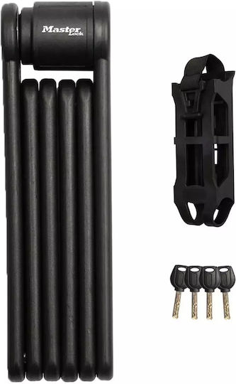 Master Lock Bicycle Lock Cable Lock with Key Black