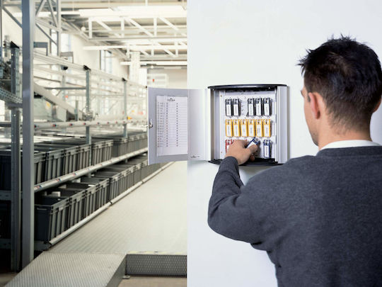 Durable Κλειδοθήκη Τοίχου Μεταλλική 18 θέσεις με Κλειδαριά