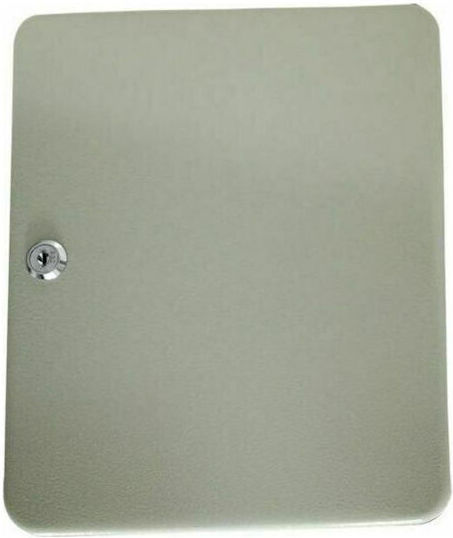 Krausmann Metallic Wall Key Hooks 20 Hooks With Lock 16x20x7.5cm