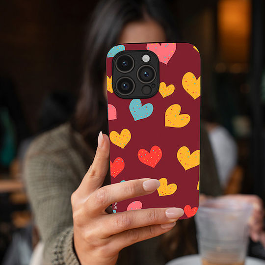 Sonique Heart Series Hülle für Motorola Edge 50 Ultra Bordeaux