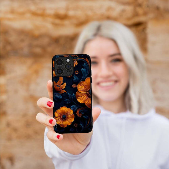 Sonique 3D Flower Series Case for Motorola Moto G75 5G Orange 01
