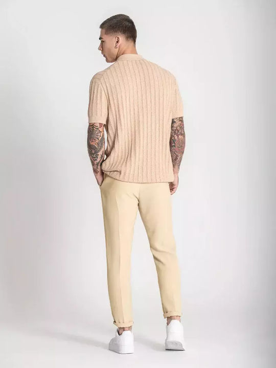 Polo Μπλούζα Κοντομάνικη Beige