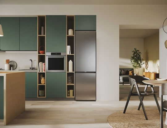 Candy Kühl-Gefrierkombination 409Es NoFrost H205xB59.5xT66.7cm. Inox ECN4CQTEX206