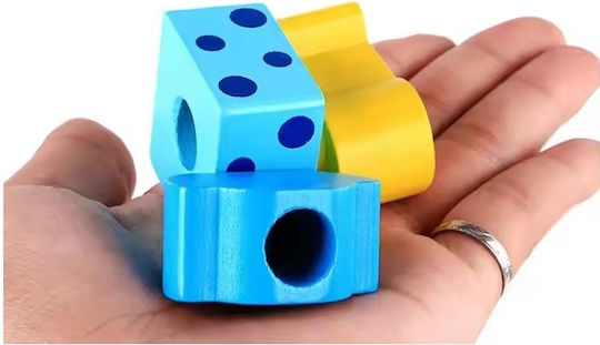 Jucărie de stivuire animale 5 coloane din lemn pentru copii 3 ani+ 22x14x7 cm multicoloră