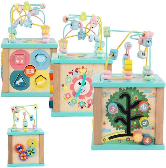 Cub Logic Centru de Activități Multifuncțional 5 în 1 Copii 3 Ani+ Lemn 30×19×19 Cm Multicolor